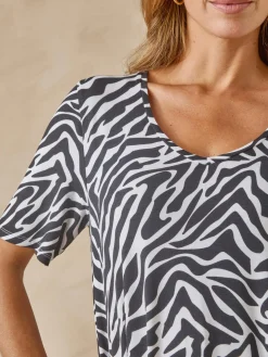 Best Tunique fluide manches courtes Femme T-Shirt|Tunique