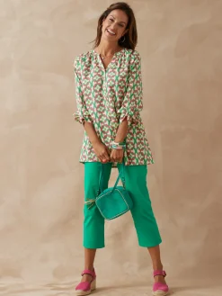 Outlet Tunique longue entièrement boutonnée Femme Tunique|Chemisier, Blouse