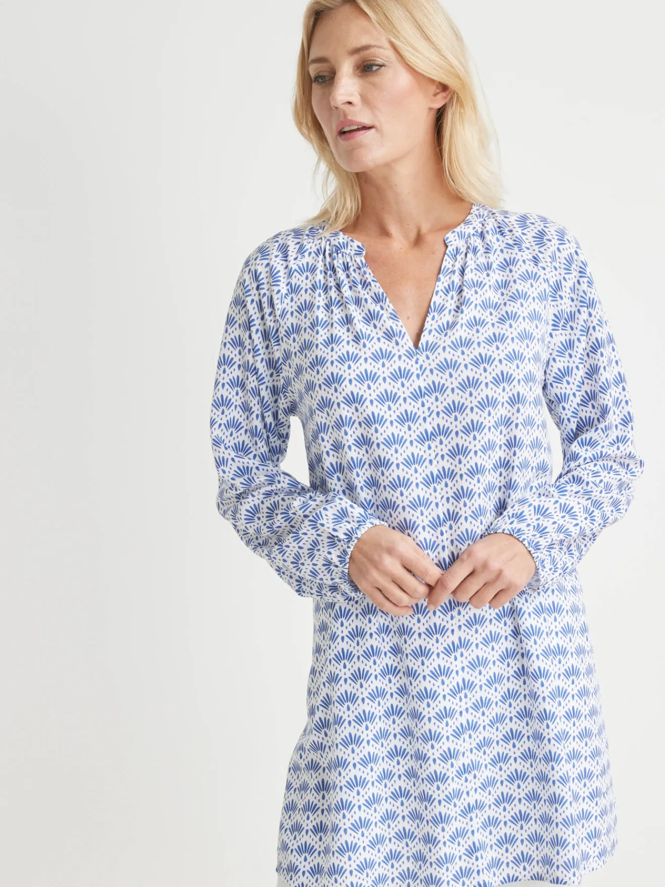 Outlet Tunique longue fluide Femme Tunique|Chemisier, Blouse