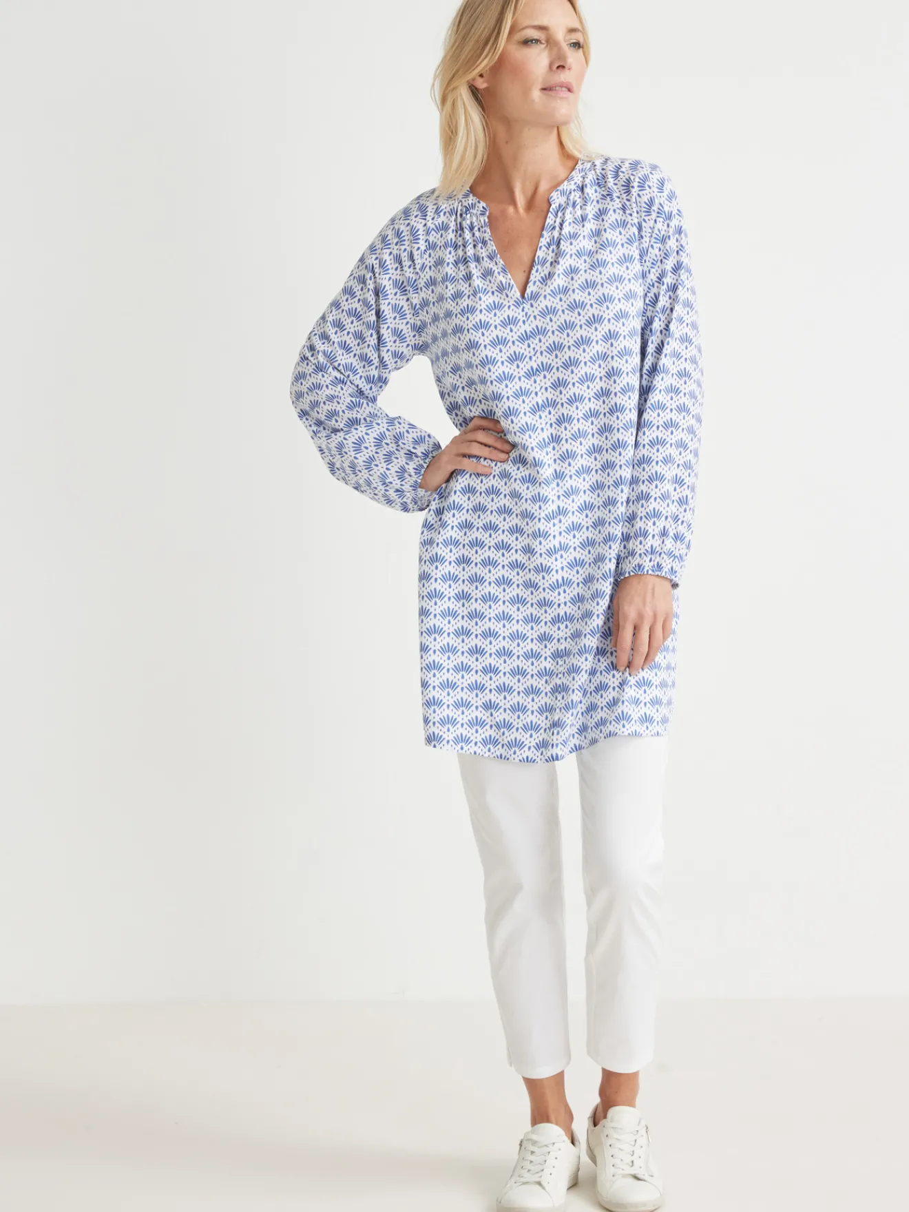 Outlet Tunique longue fluide Femme Tunique|Chemisier, Blouse