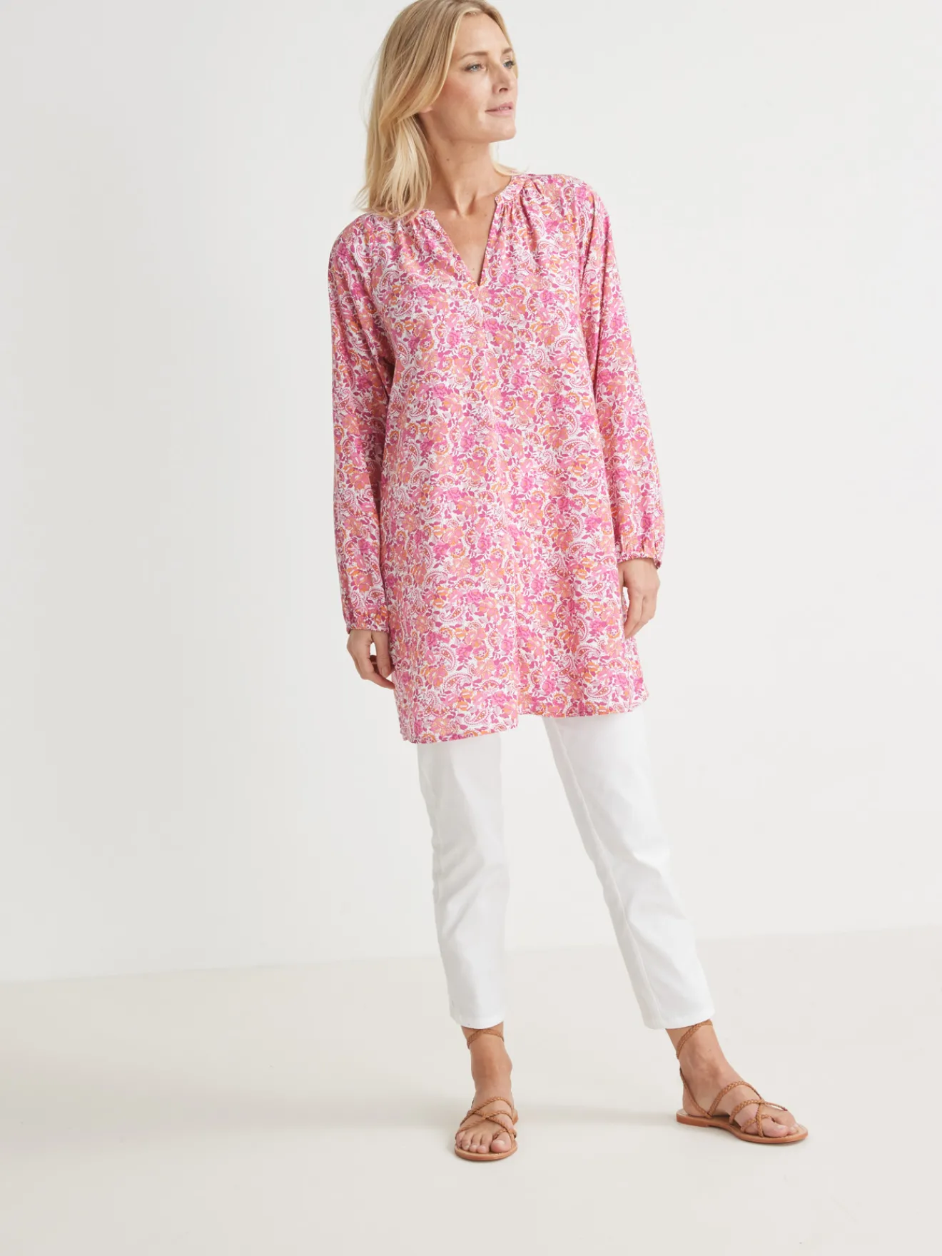 Best Tunique longue fluide Femme Tunique|Chemisier, Blouse