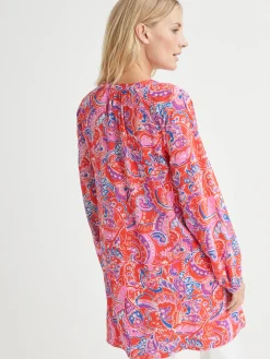 Sale Tunique longue fluide Femme Tunique|Chemisier, Blouse