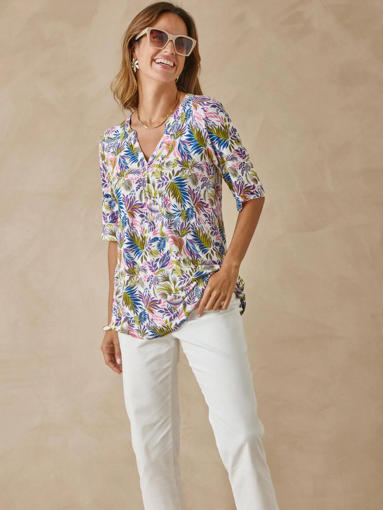 Hot Tunique maille fluide coupe confort Femme Tunique|T-Shirt