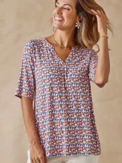 Clearance Tunique maille fluide coupe confort Femme Tunique|T-Shirt