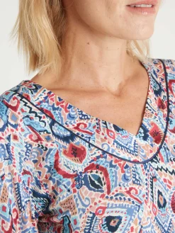 Hot Tunique manches pagode 3/4 Femme Tunique|T-Shirt