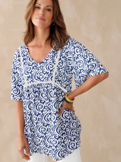 Discount Tunique évasée élastiquée taille Femme Tunique|T-Shirt