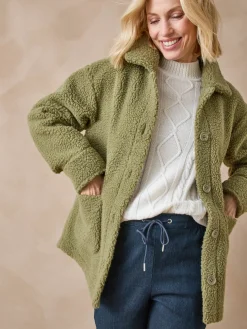 Sale Veste chaude en maille moutonnée Femme Manteau, Parka