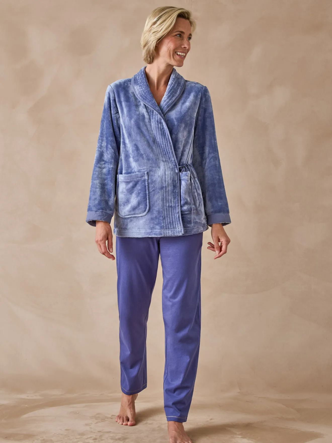 Veste en maille polaire Peignoir, Robe De Chambre