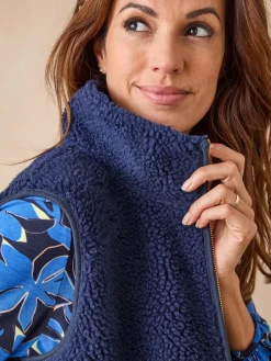 Veste sans manches sherpa moumoute Femme Manteau, Parka|Veste, Blazer