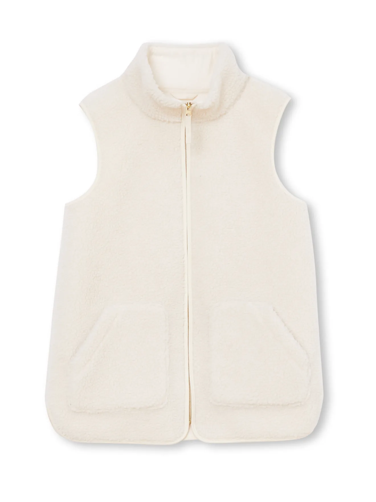 Clearance Veste sans manches sherpa moumoute Femme Manteau, Parka|Veste, Blazer