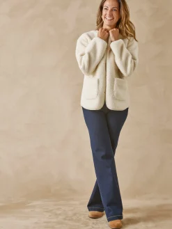 Outlet Veste teddy sherpa moumoute chaude Femme Manteau, Parka